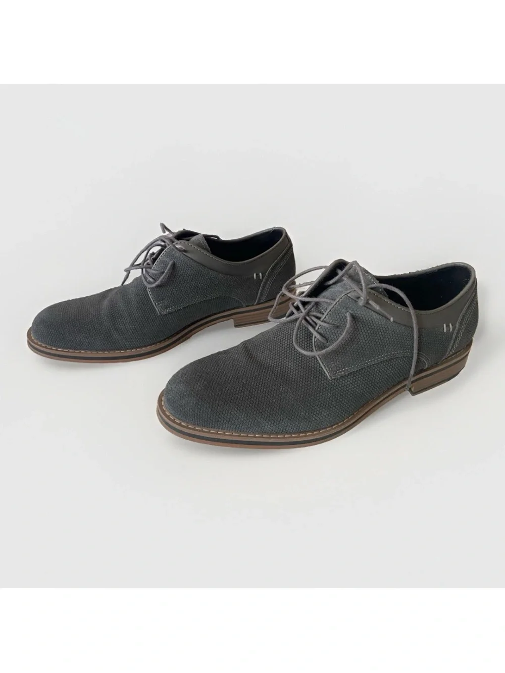 Joseph Abboud Cannon Gray Suede Lace Up Oxford Men’s 8.5 M